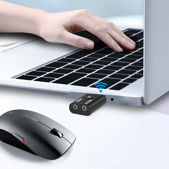 ALLY 2in1 Bluetooth 5.0 Mini USB Adaptör+Fm Transmitter-(5775) - Resim 5