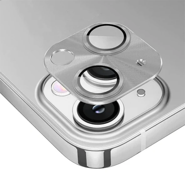 ALLY iPhone 15-15 Plus Metal Tempered Kamera Lens Koruyucu-(5775) ürün görseli 1