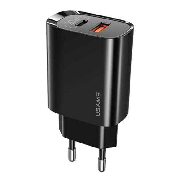 USAMS iPhone 20W QC3.0 + PD3.0  Hızlı Şarj Başlık US-CC121 T35-(5775) ürün görseli 1