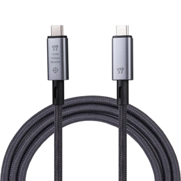 Ally USB 3.2 100W Type-C to Type-C 8K Görüntü-Data ve Ultra Hızlı Şarj Kablosu 1 Metre-(5775) ürün görseli 1
