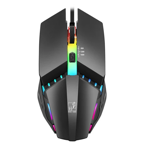 ALLY K3  Işıklı Kablolu Oyuncu- Gaming Mouse-(5775) - Resim 5