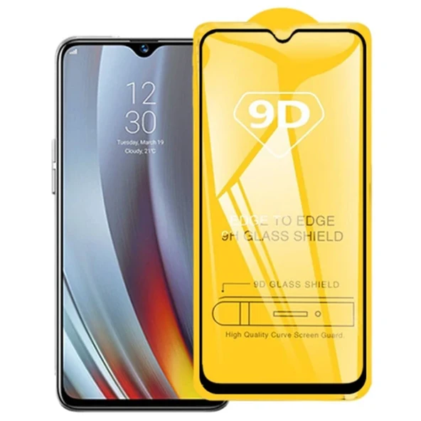 OPPO Realme 5 Pro 9D Full Glue Tempered Cam Ekran Koruyucu-(5775) ürün görseli 1