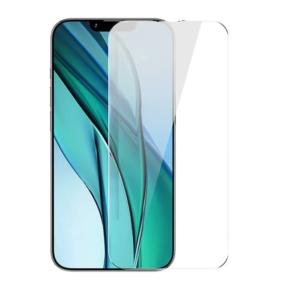Baseus Crystal Serisi iPhone 15 Pro Full Koruma Tempered Cam Ekran Koruyucu 2 Adet Set-(5775) ürün görseli 1
