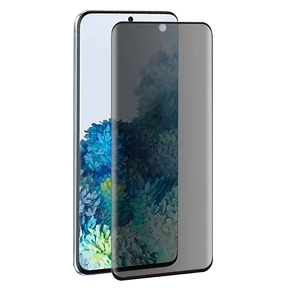 ALLY SM Galaxy S20 FE 3D Full Privacy Gizlilik Tempered Cam Ekran Koruyucu-(5775) ürün görseli 1