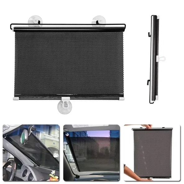 Araba Araç içi Katlanabilir Araç Oto Ön Cam Güneşlik Branda 40x125cm-(5775) ürün görseli 1