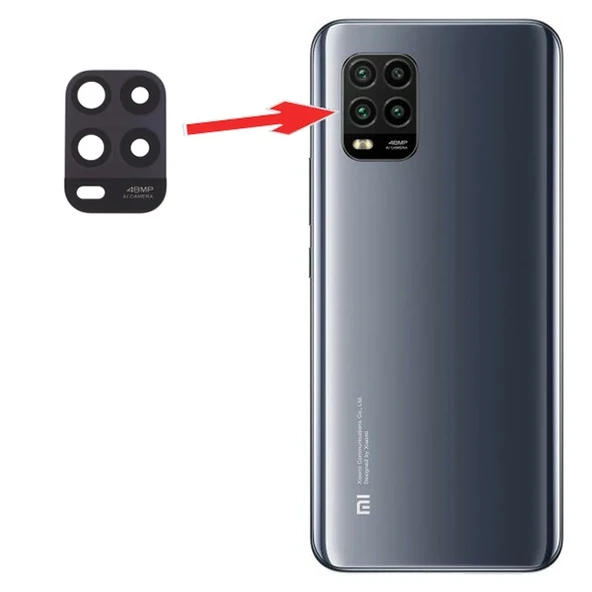 Xiaomi Mi 10 Lite Arka Kamera Camı Lens-(5775) - Resim 2