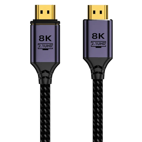 ALLY HDMI to HDMI 8K HD 2.1UHD Mıknatıs Başlıklı Kablo 2 Metre-(5775) ürün görseli 1