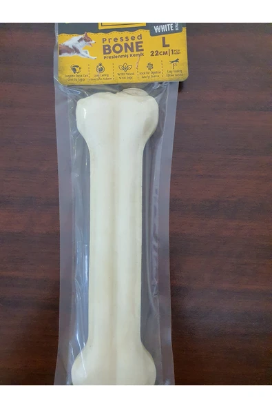 PATİLİMARKET preslenmiş kemik 22 cm beyaz ürün görseli 1