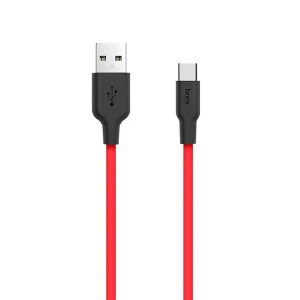 HOCO X21 USB to Type-C 3A Silikon Hızlı Şarj ve Data Kablosu-(5775) ürün görseli 1
