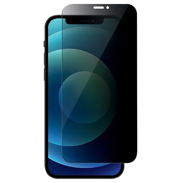 İPhone 12 Mini Privacy Gizli Hayalet Tempered Cam Ekran Koruyucu-(5775) ürün görseli 1