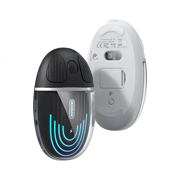 Dux Ducis CM Series Kablosuz Bluetooth 2.4GHz Şeffaf Mouse-(5775) ürün görseli 1