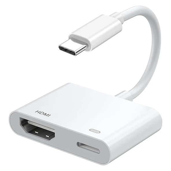 ALLY  İPhone 15 Type-c to Type-c + HDMI Çevirici Kablo Dijital AV Adaptörü-(5775) ürün görseli 1