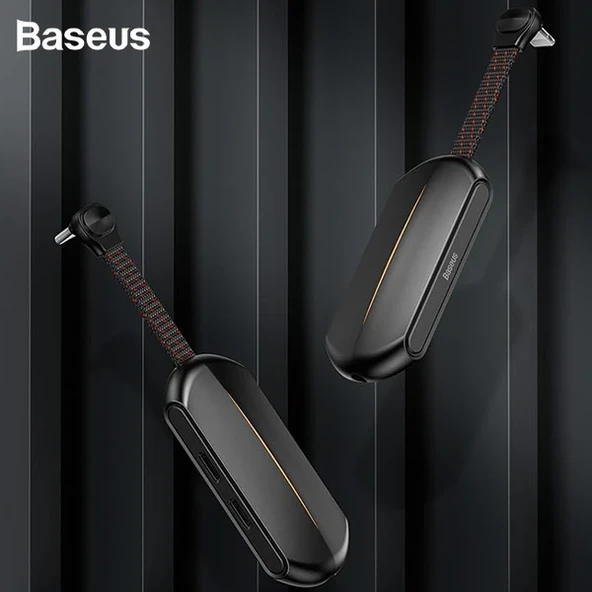 Baseus L47 3in1 2X iPhone Lightning başlık Ve 3.5mm Kulaklık Çıkışlı Şarj Adaptörü-(5775) ürün görseli 1