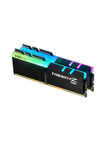 GSkill TRIDENT Z RGB LED DDR4-3000Mhz CL16 16GB (2X8GB) DUAL (16-18-18-38) 1.35V (F4-3000C16D-16GTZR) (2EL) ürün görseli 1
