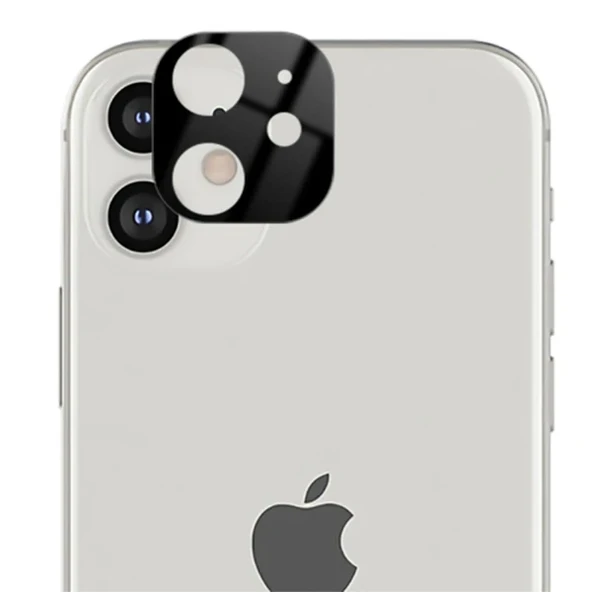 İPhone 12 Mini 3D full Kaplama Tempered Cam Kamera Koruyucu-(5775) ürün görseli 1