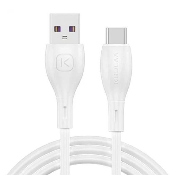 KUULAA Liquid Silicone USB Type C QC3.0 Hızlı Şarj Kablosu 1metre-(5775) ürün görseli 1
