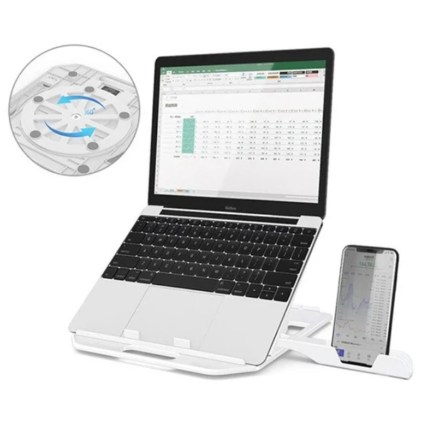 ALLY Yükseklik Ayarlı Dizüstü Laptop-Tablet Standı Telefon Tutucu-(5775) ürün görseli 1