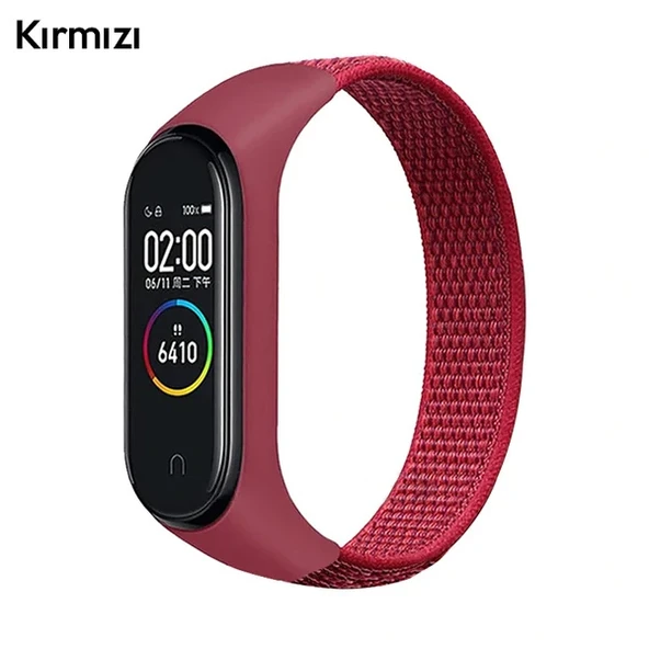 Xiaomi Mi Band 5-4-3  Nylon Kayış Kordon-(5775) ürün görseli 1