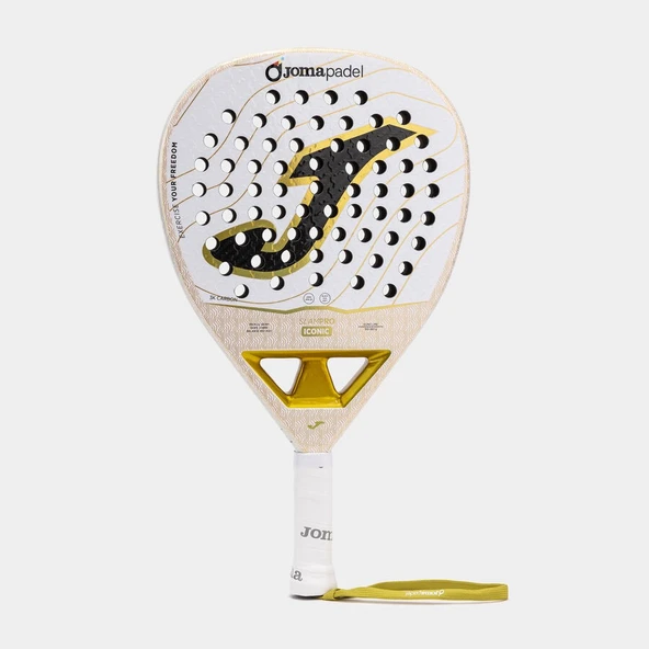 Joma Slam Pro Iconic Padel Raketi Beyaz/Altın 401913.001 ürün görseli 1