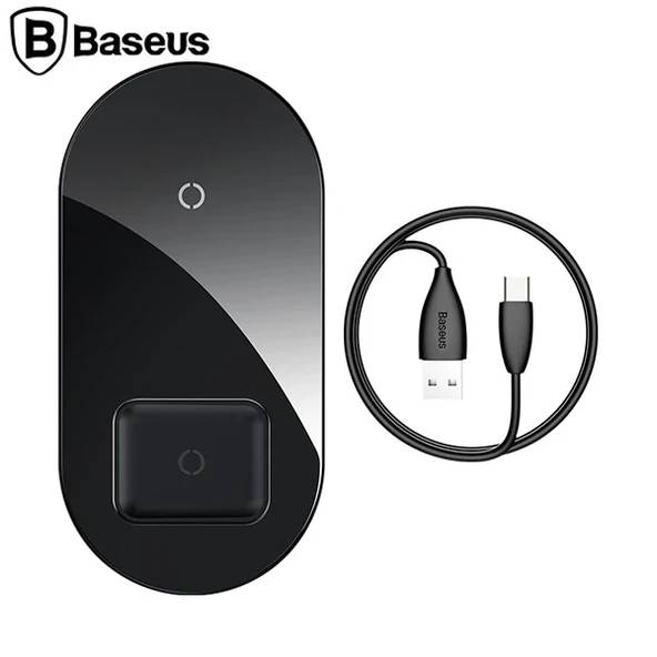 Baseus Simple 2in1 Kablosuz Wireless Şarj 18W iPhones+iPods-(5775) ürün görseli 1