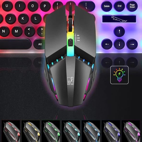 ALLY K3  Işıklı Kablolu Oyuncu- Gaming Mouse-(5775) - Resim 3