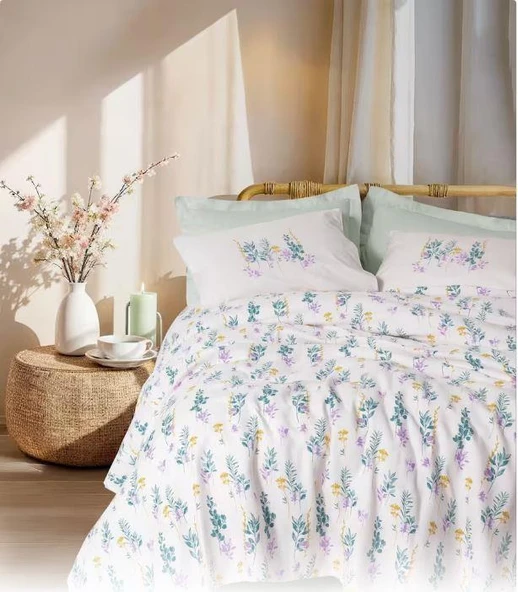 Cotton Box Estiva Çift Kişilik Pike Takımı Twig Mint ürün görseli 1