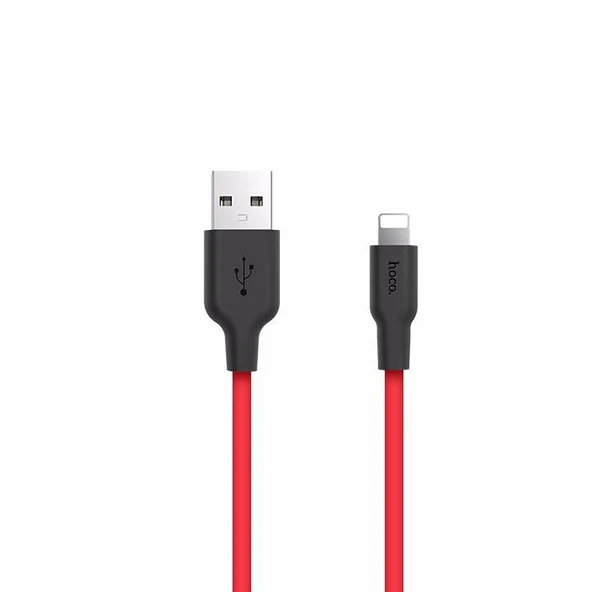 HOCO X21 USB to iPhone Lightning 2A Silikon Hızlı Şarj ve Data Kablosu-(5775) ürün görseli 1