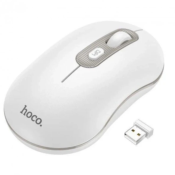 HOCO GM21 Platinium 1600dPi 2.4G Bluetooth Kablosuz Optik Mouse-(5775) ürün görseli 1
