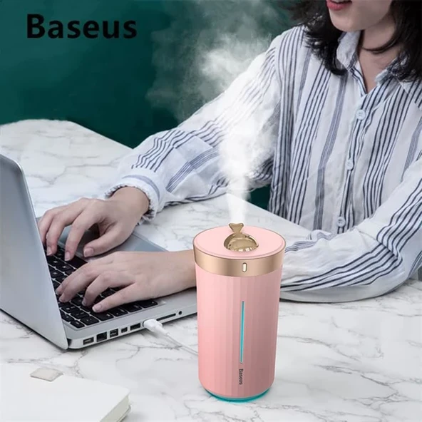 Baseus Whale Araç ve Ev Ultrasonik Hava Nemlendirici Gece Lambası-(5775) ürün görseli 1