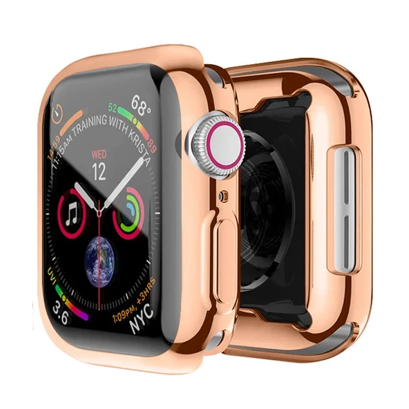 ALLY Apple Watch 7-8 45mm 360 Koruma Ultra Slim Silikon Kılıf-(5775) ürün görseli 1