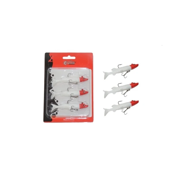 3066 Pluse Soft Set 3 Lü Pk 10 Cm Silikon Sahte Balık Color : 1 ürün görseli 1