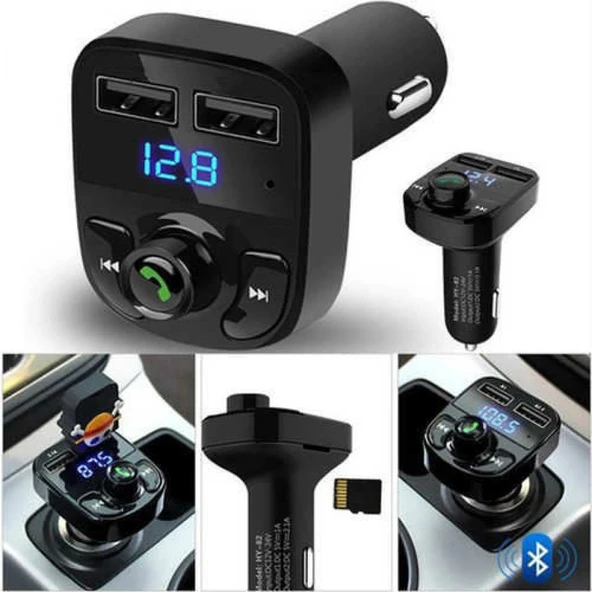 Carx8 Bluetooth Araç Kiti Fm Transmitter - Resim 2