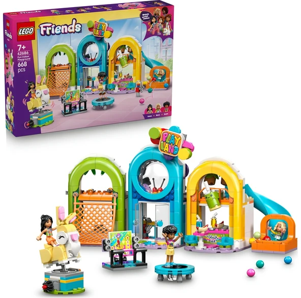 ® Friends Eğlenceli Kapalı Oyun Parkı 42686 – 7 Yaş ve Üzeri Çocuklar için Yaratıcı Oyuncak Yapım Seti (668 Parça) ürün görseli 1