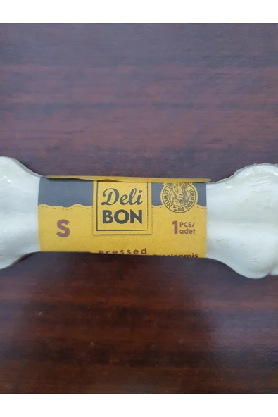 PATİLİMARKET preslenmiş kemik 12 cm beyaz 1 adet ürün görseli 1