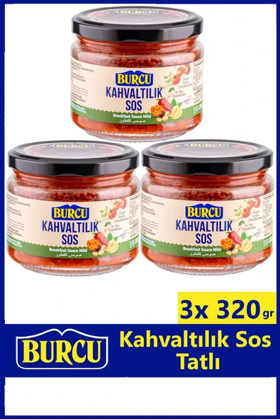 Burcu Kahvaltılık Sos Tatlı 320 gr x 3 Adet ürün görseli 1