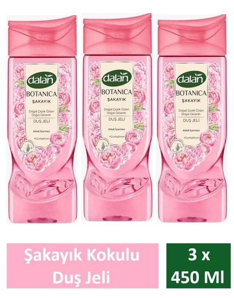 Dalan Duş Jeli Botanica Şakayık 450 Ml x 3 Adet ürün görseli 1