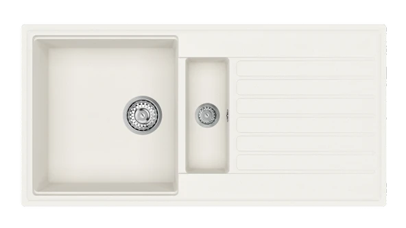 TEKA CLIFF 60 B-TQ TEZGAH ÜSTÜ BEYAZ GRANİT EVİYE ürün görseli 1