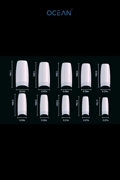 Ocean Yarım Ay Şeffaf Tips 500'lü ASU-59T - Resim 2