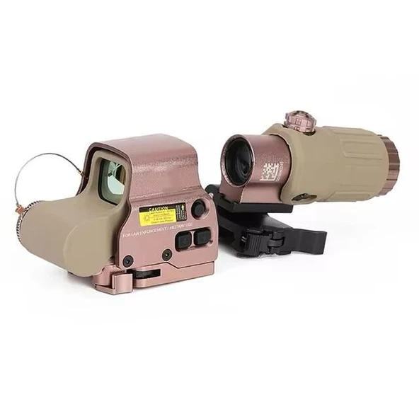 558-g43 Xps2 Hedef İşaretleyici Red Dot - Holografik Nişangâh, 5x Büyütmeli Set Çöl Rengi ürün görseli 1