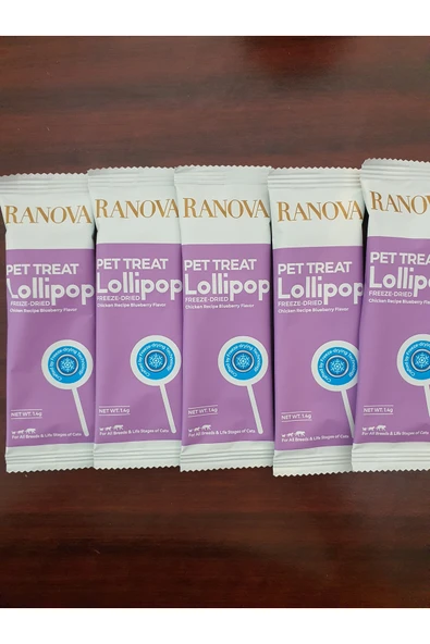 PATİLİMARKET kedi lolipop tavuk yaban mersinli 5 adet ürün görseli 1