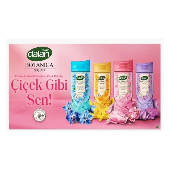 Dalan Duş Jeli Botanica Şakayık 450 Ml x 4 Adet - Resim 4