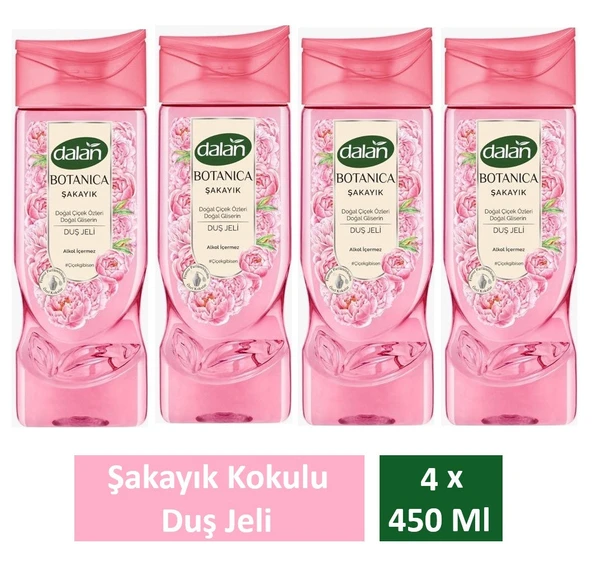 Dalan Duş Jeli Botanica Şakayık 450 Ml x 4 Adet ürün görseli 1