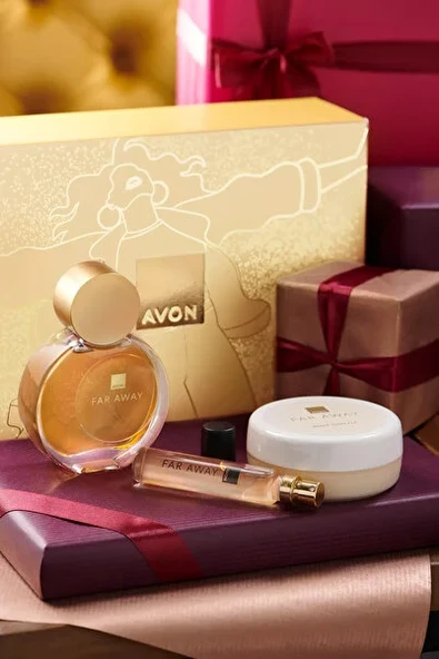 Avon Far Away Kadın Parfüm ve Vücut Losyonu Hediye Seti ürün görseli 1