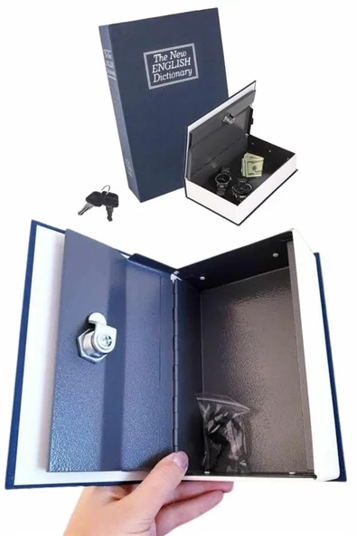Gizli Kasa Kilitli Sözlük Görünümlü 18cm Gizli Kasa Büyük Boy Anahtarlı ürün görseli 1