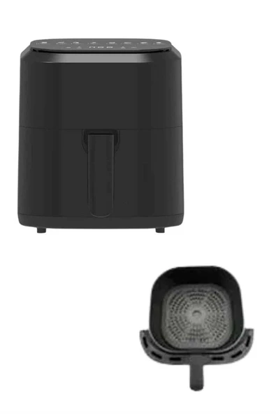 4l Airfryer Hazneli Hava Fritözü Yağsız Fritöz Taşınabilir Fırın İşlevi Gören Pratik ürün görseli 1