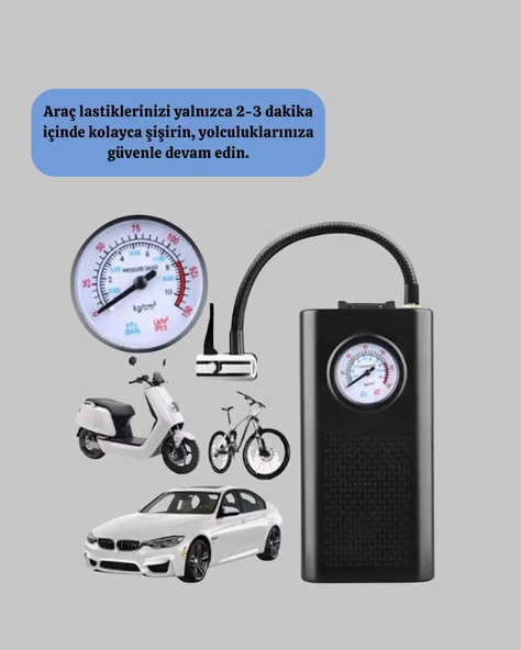 Elektrikli Lastik Pompası - Resim 2