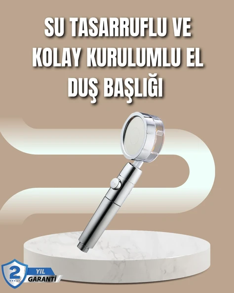 360° Ayarlanabilir Çok Fonksiyonlu Duş Başlığı ürün görseli 1