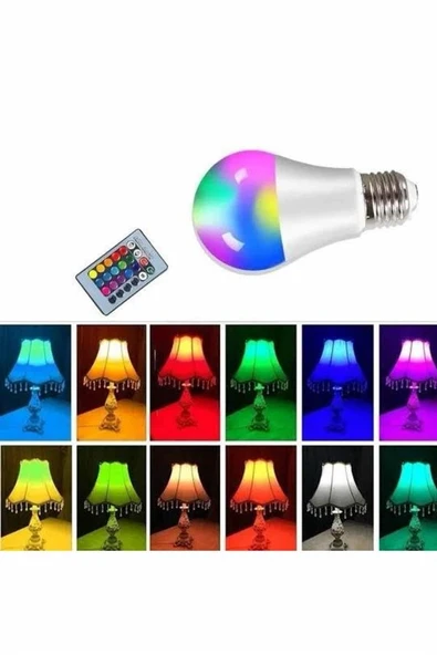 Ambiyans Aydınlatma Rgb Led Lamba Kumandalı Renk Değiştirebilen ürün görseli 1