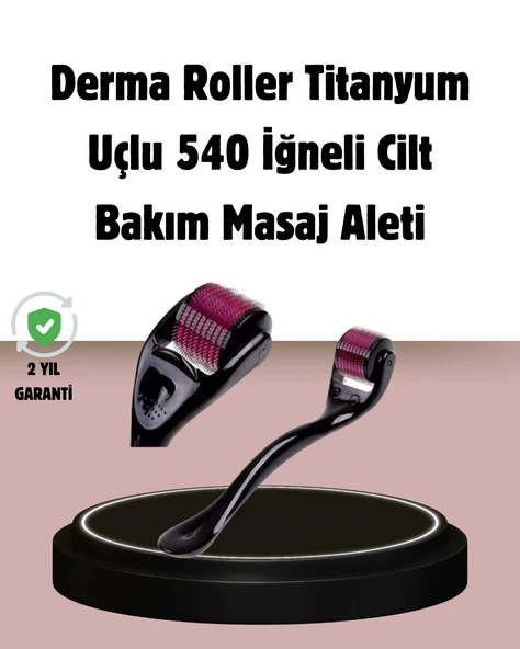 Dermaroller Titanyum 540 İğneli 1 Mm Cilt Yenileme Ve Anti Aging Etkisi ürün görseli 1