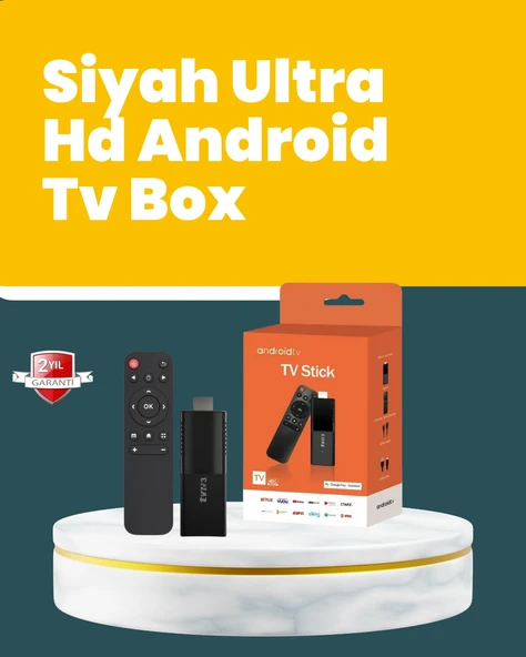 Android Tv Stick Wifi Ve Bluetooth Bağlantılı ürün görseli 1